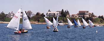 Frosties racing off Hyannis YC.