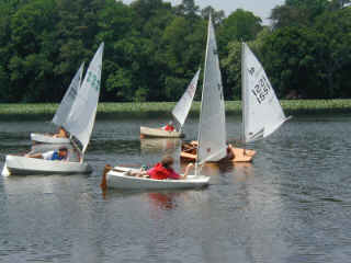 Racing boats.