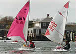 Racing action at the '93 Nantucket Scallop Cup Regatta.